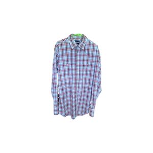 🔥Wrangler Men's LG/Tall Western Pearl Snap Long Sleeve Plaid Shirt Pre-owned